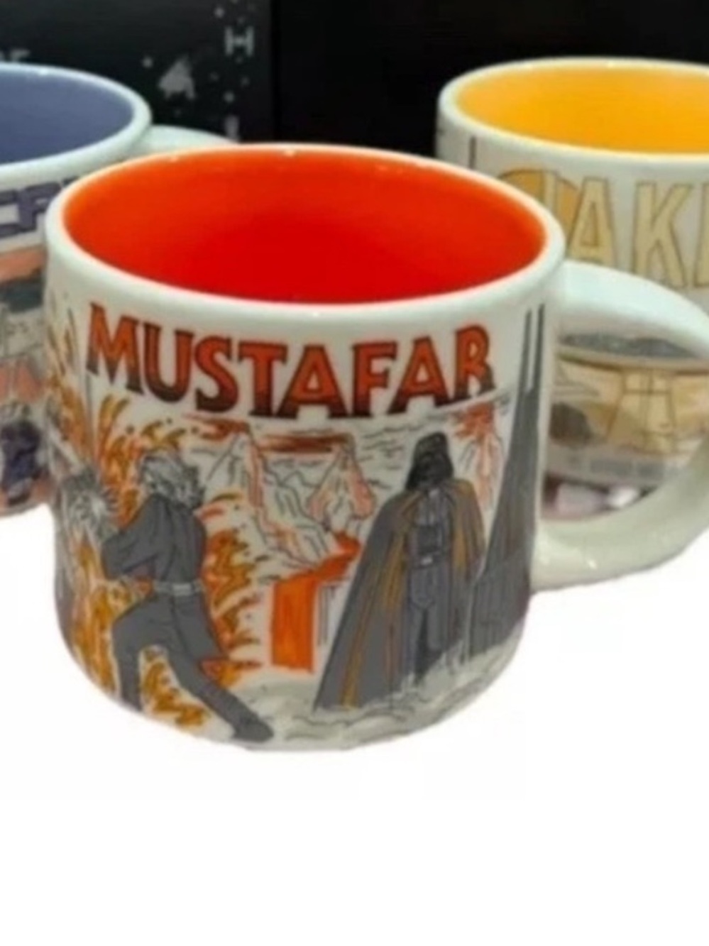 STAR WARS DISNEY STARBUCKS MUSTAFAR Been There coffee mug NIB